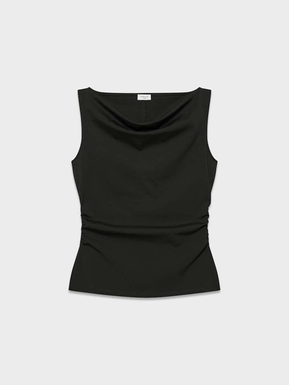 Aritzia Babaton Solitude Top Black Sleeveless Draped Neck Tank Top [sold out]